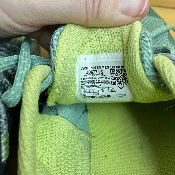 Merrell Glove 7 Trail Runners Barefoot Shoes Sneakers Women's US 8.5 Green - Picture 10 of 10